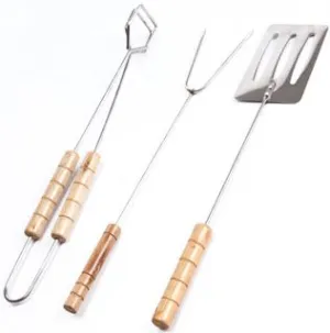 13" BBQ & Grilling Utensil Set, Camping & Portable | 3 PC Set