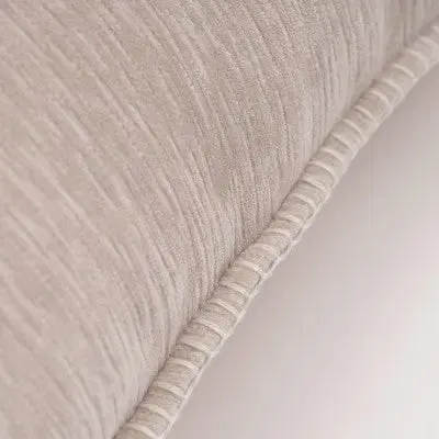 14"x20" Oversize Junoesque Chenille Whipstitch Lumbar Throw Pillow Cream - Evergrace