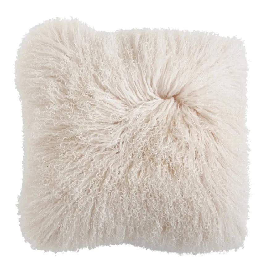 20" MONOGOLIAN FUR PILLOW