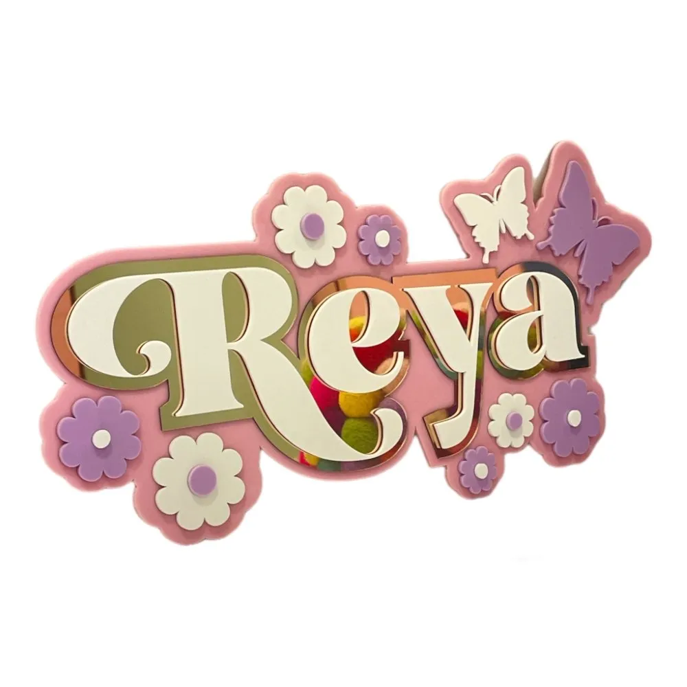 3 Layer  Name Plaque- Garden Grace