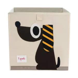 3 Sprouts Brown Dog Storage Box