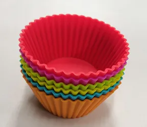 6-Pack Silicone Cup Cake Molds