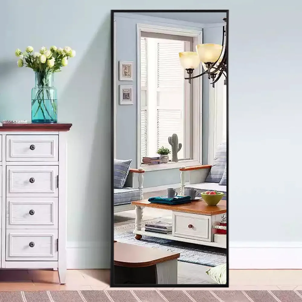 64-in H x 21-in W PS Framed Full Length Mirror