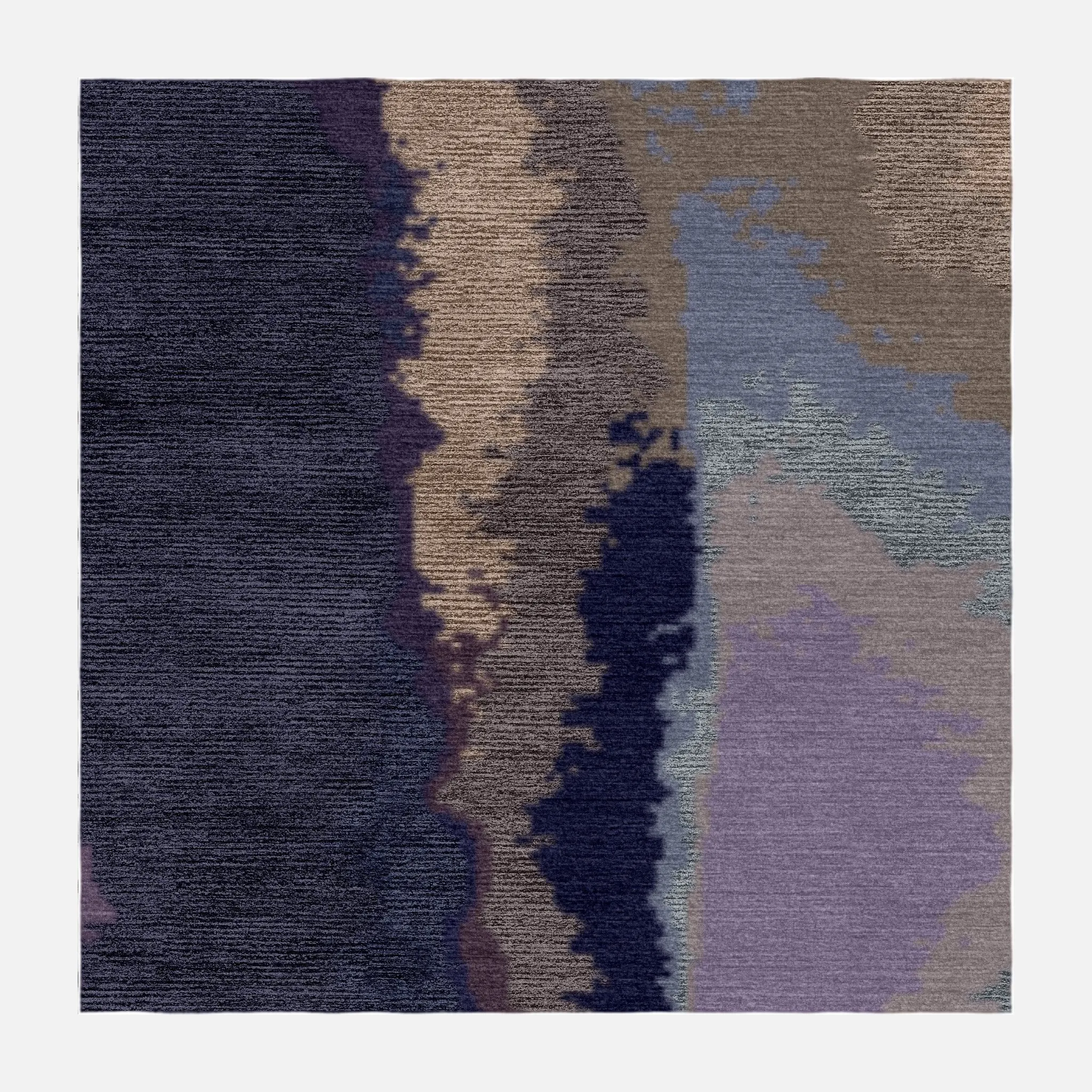 80 Knot Water Purple Rug