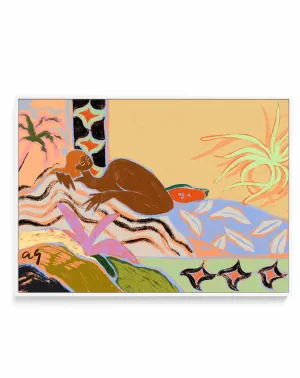 A Moment Of Tranquility by Arty Guava | Framed Canvas Art Print