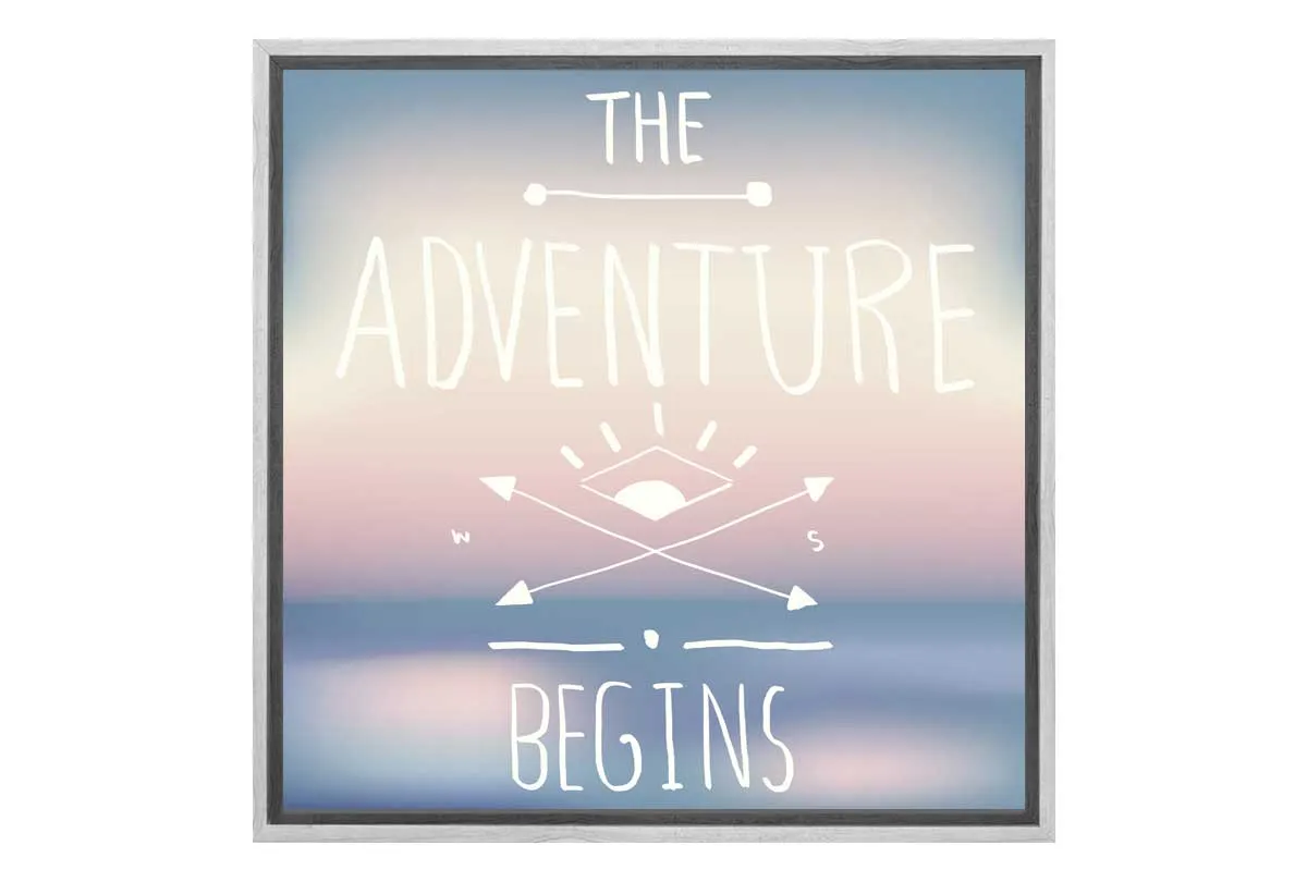 Adventure Begins | Quote Wall Art