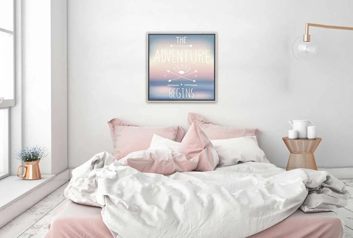 Adventure Begins | Quote Wall Art