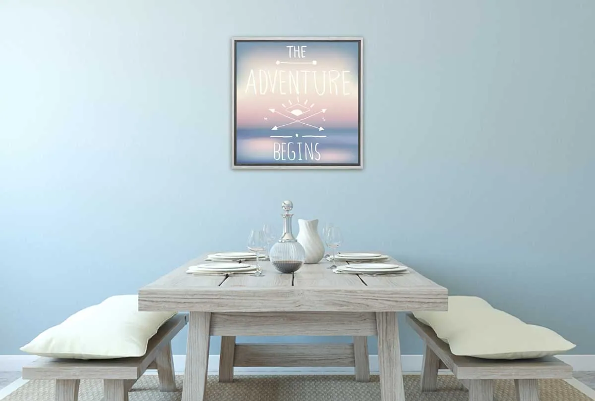 Adventure Begins | Quote Wall Art