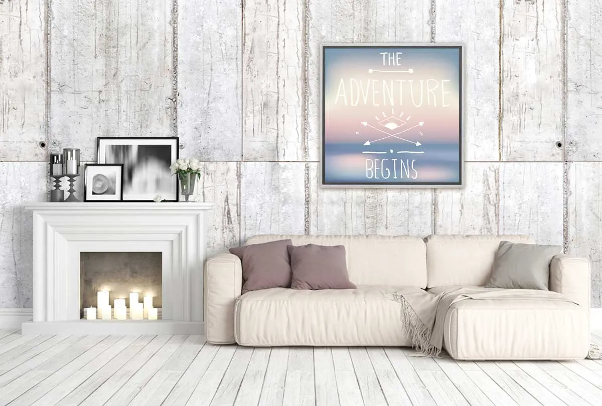 Adventure Begins | Quote Wall Art