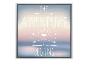 Adventure Begins | Quote Wall Art