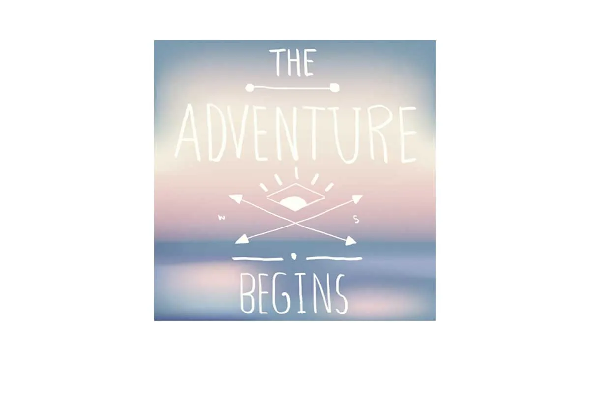 Adventure Begins | Quote Wall Art