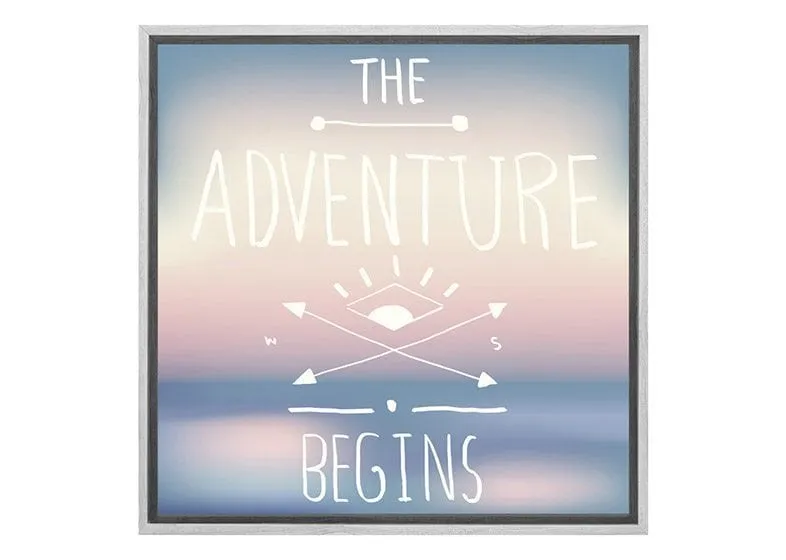 Adventure Begins | Quote Wall Art