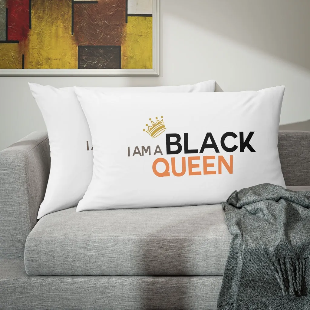 Affirmation Feminist Pro Choice Pillow Shams - I Am A Black Queen