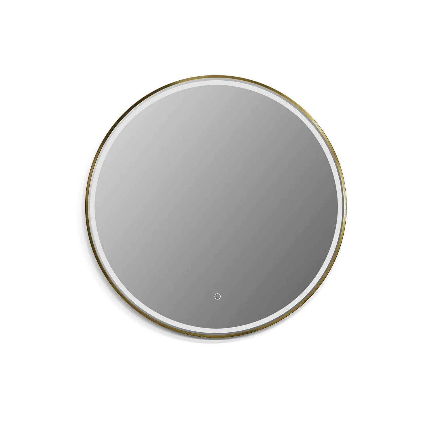 Altair Palme 32" Round Framed Lighted Vanity Mirror