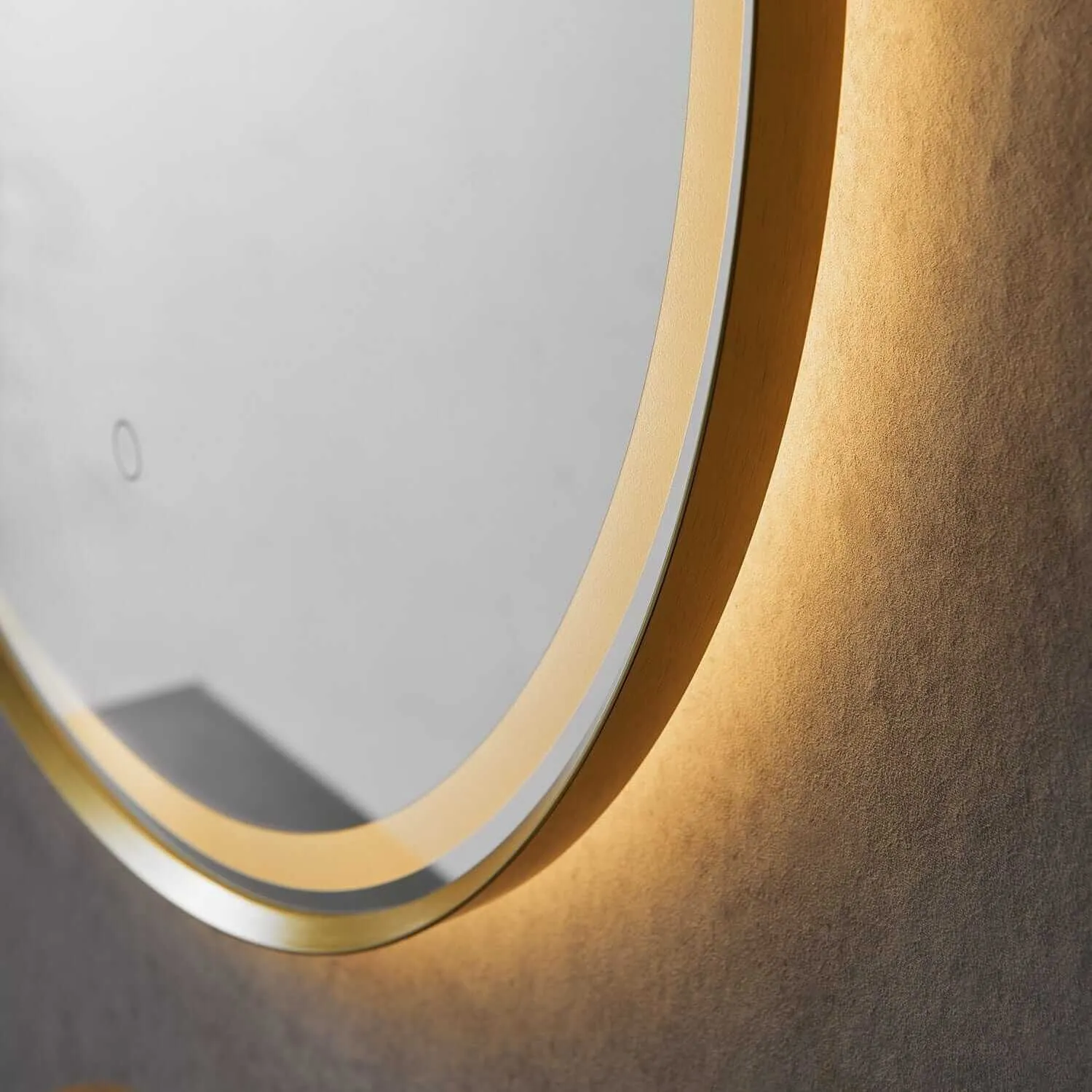 Altair Palme 32" Round Framed Lighted Vanity Mirror