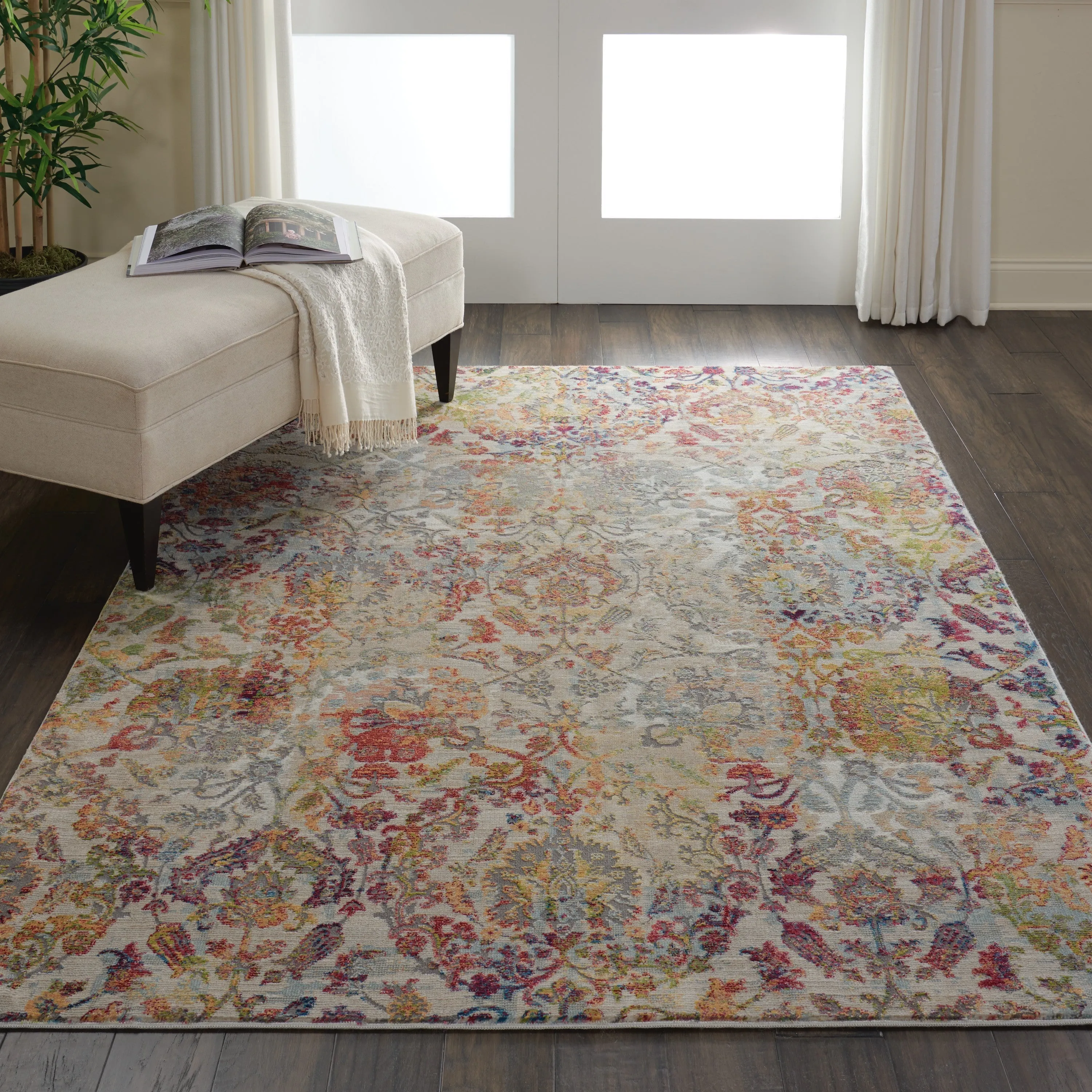 Ankara Global Ivory/Orange Rug