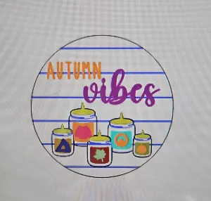 Autumn Vibes Candles Door Hanger