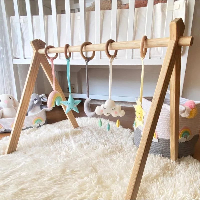 Baby Nursery Play Gym - Rainbow Skies