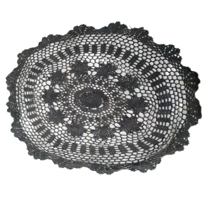 Babymoon Macramé Photography Mat Layer Round - Grey