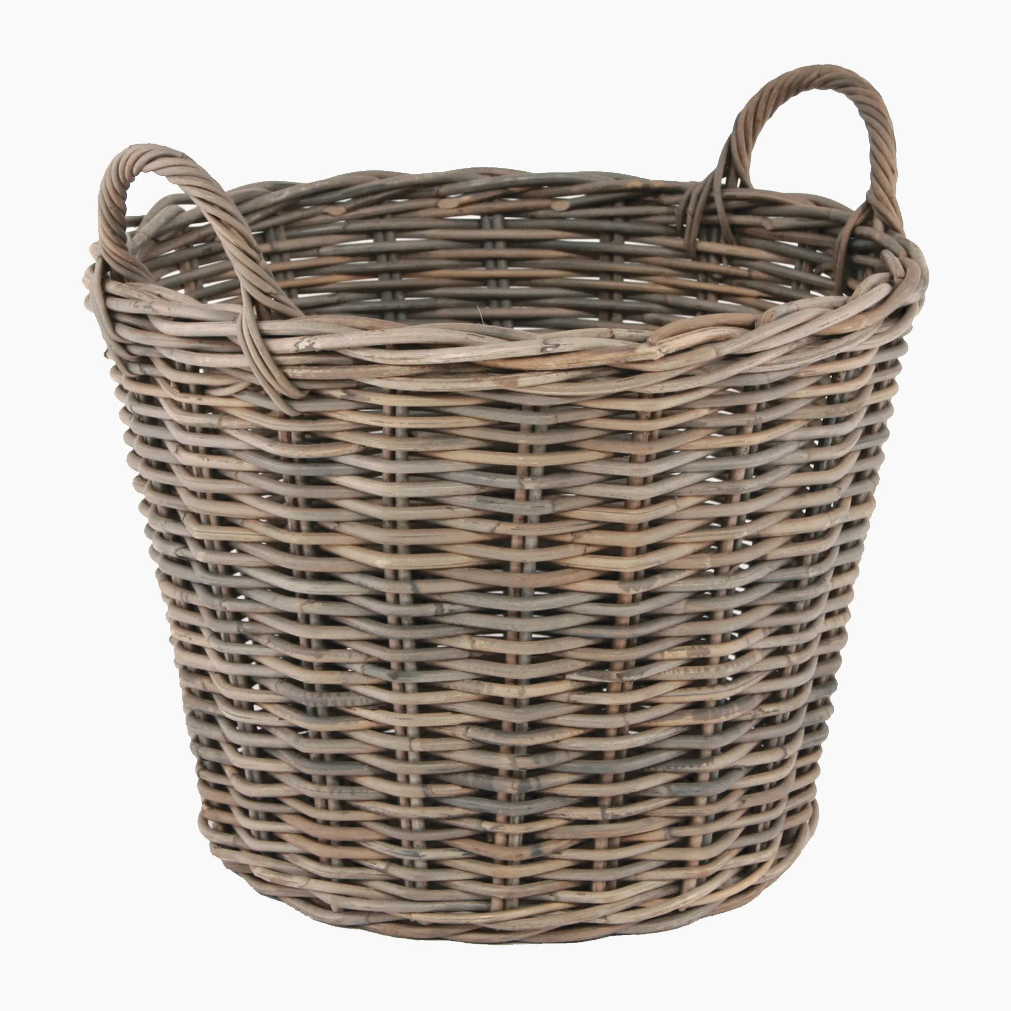 Bali Grey Kubu Round Storage Basket