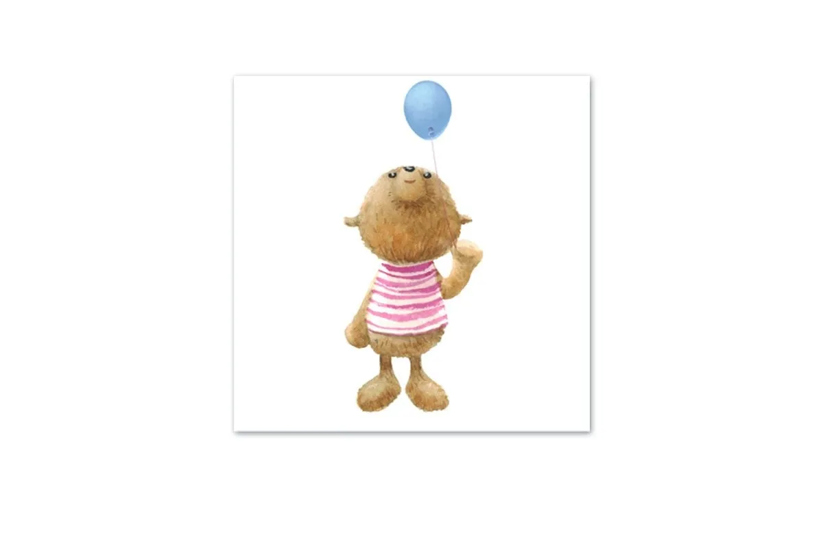 Balloon Bear | Canvas Wall Art Print