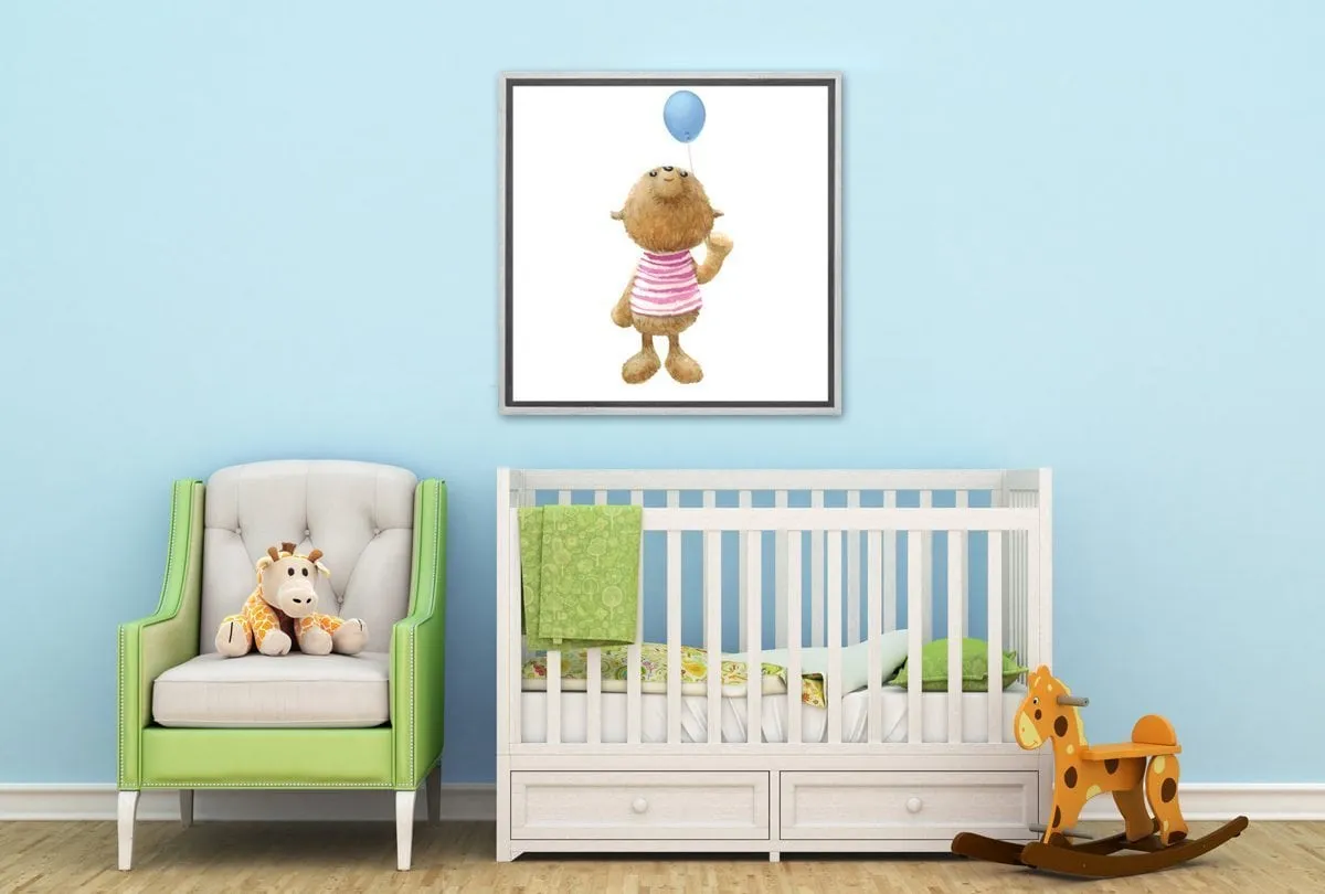Balloon Bear | Canvas Wall Art Print