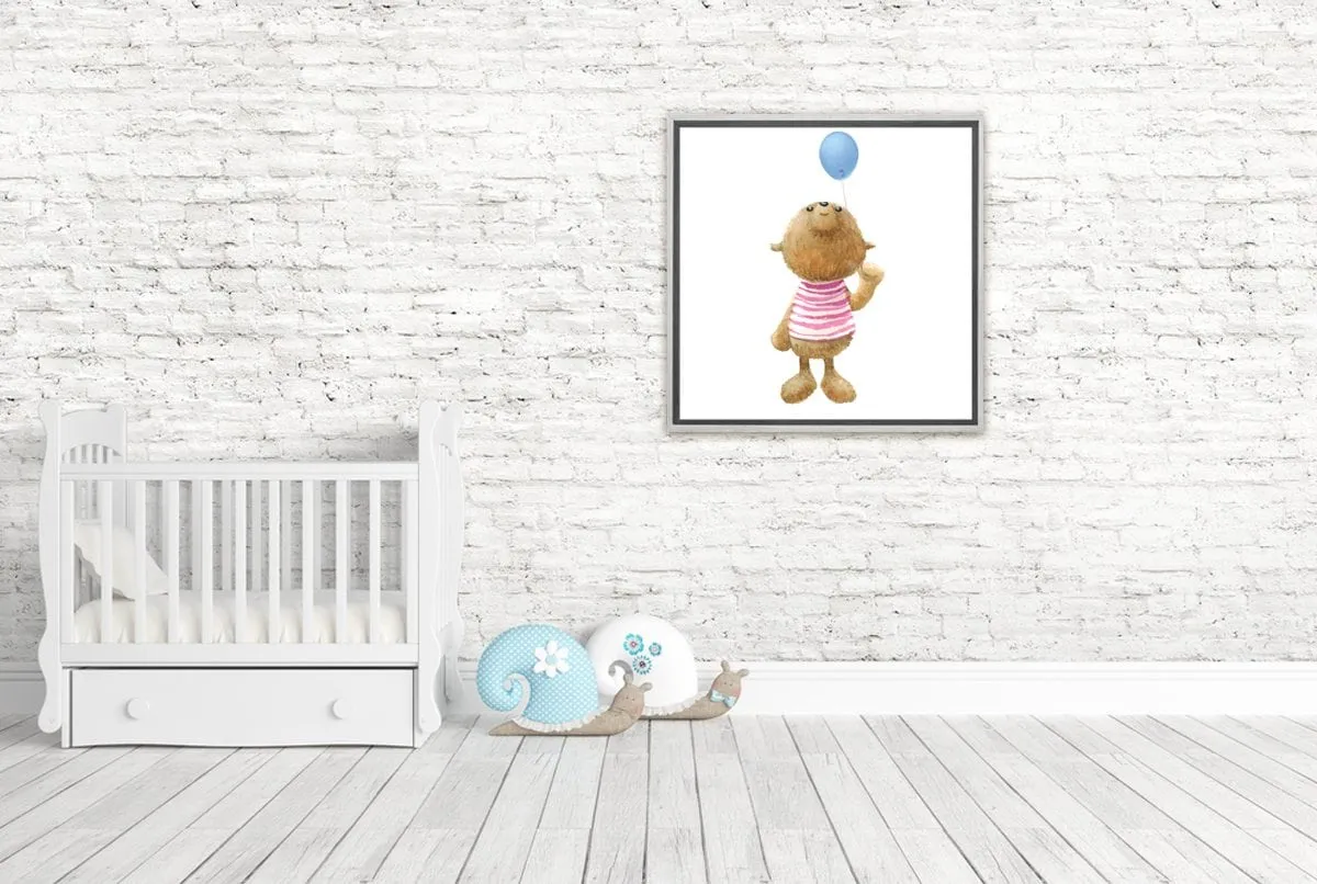Balloon Bear | Canvas Wall Art Print