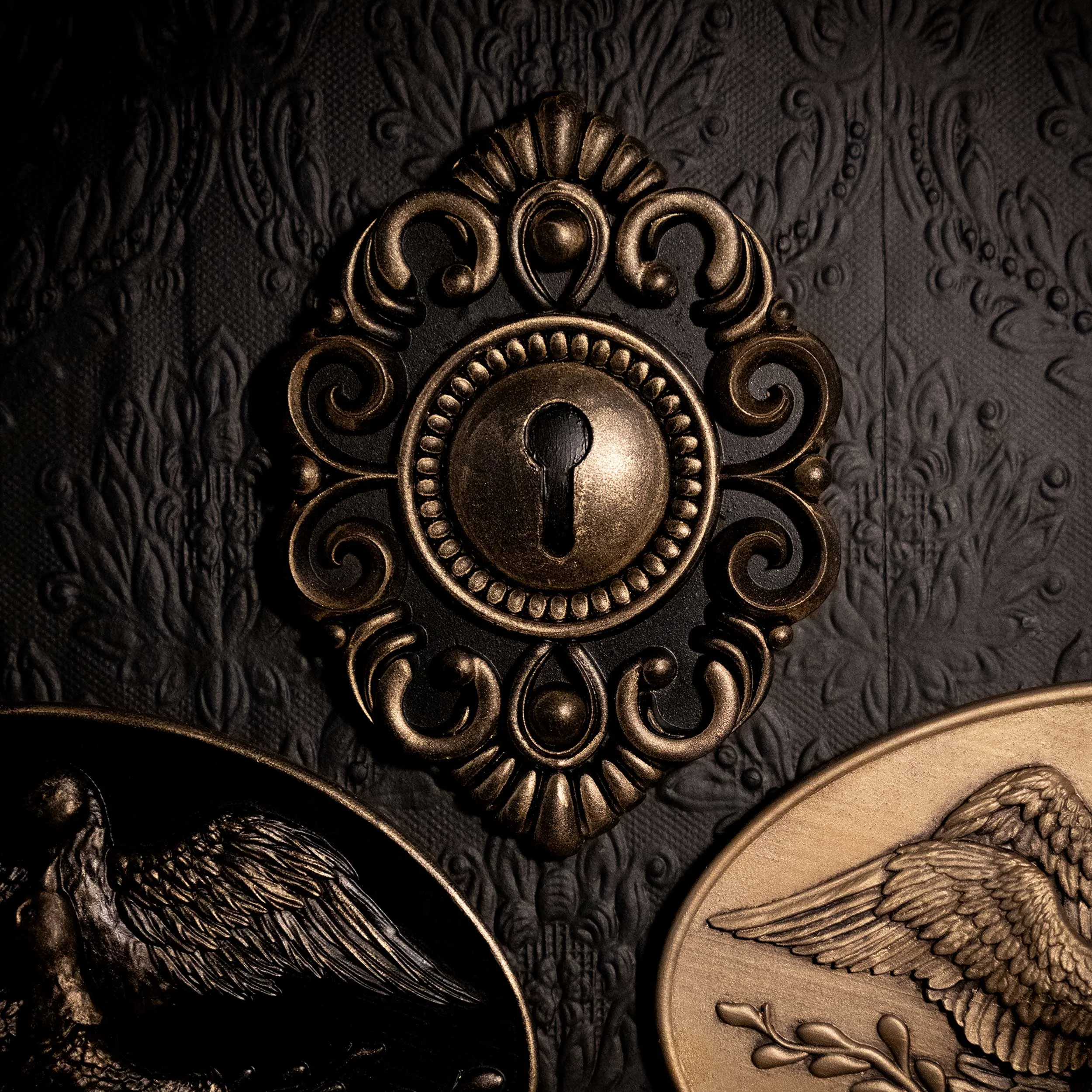 Baroque Lock Wall Plaque