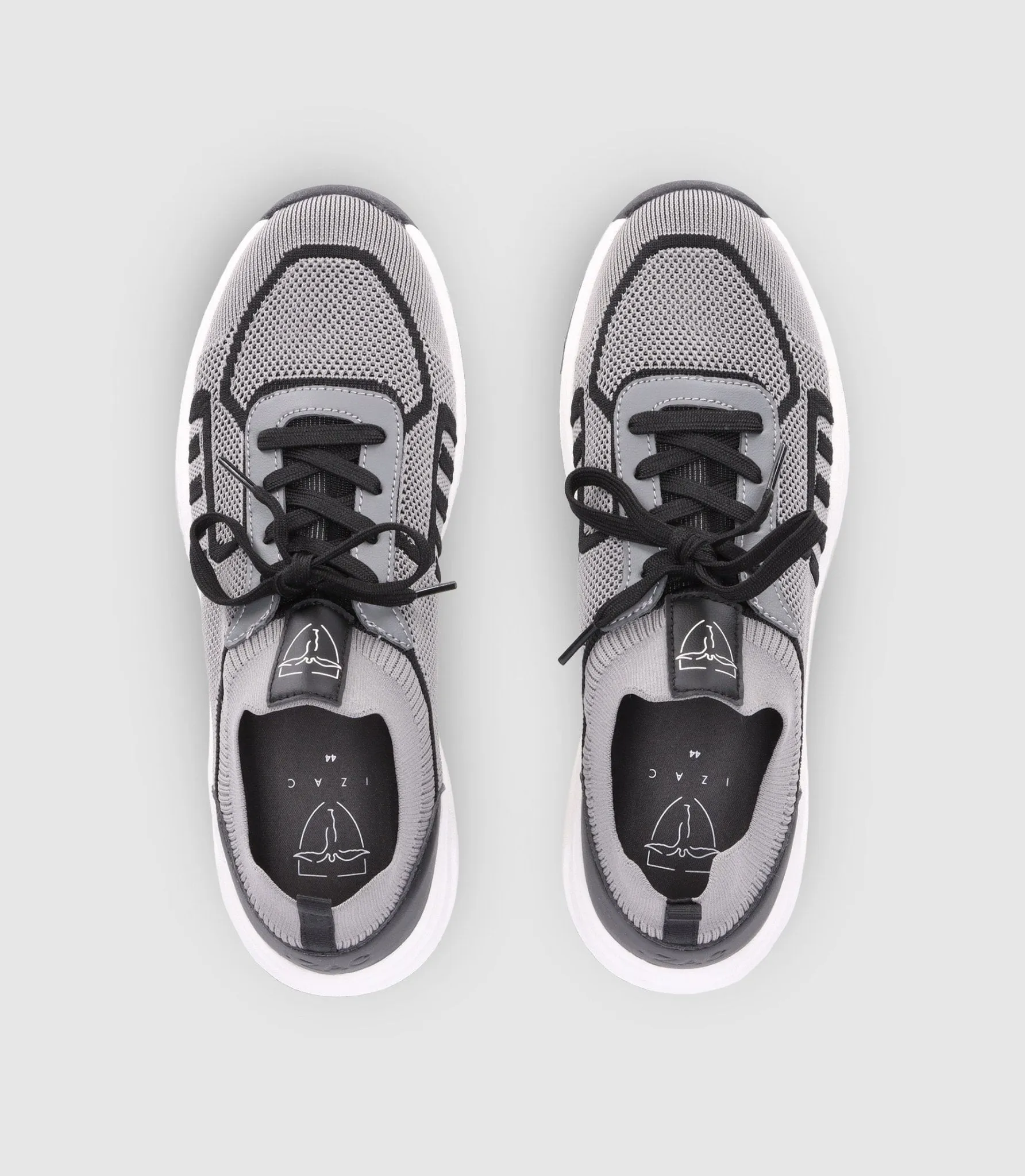 Baskets avec chaussette montante grise
