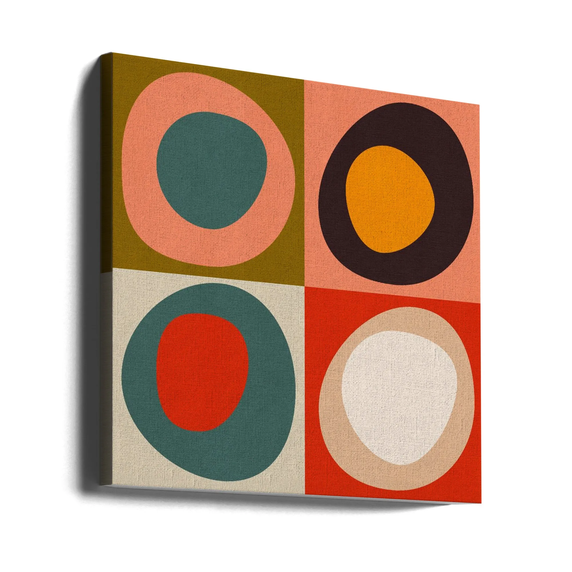 Bauhaus New 3 - Square Stretched Canvas, Poster or Fine Art Print