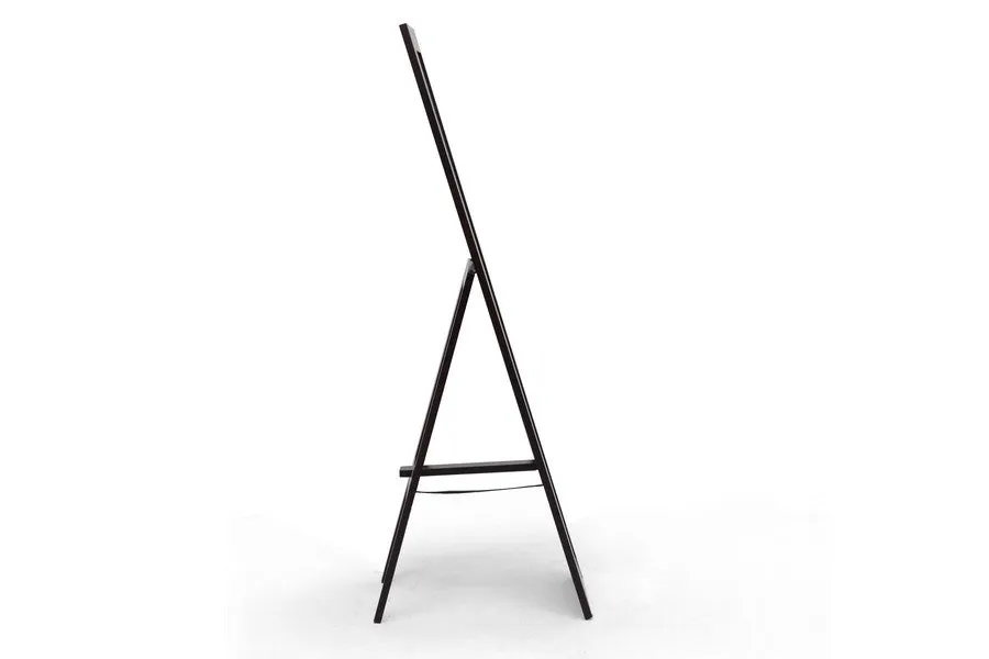 Baxton Studio Lund Dark brown Wood Modern Mirror