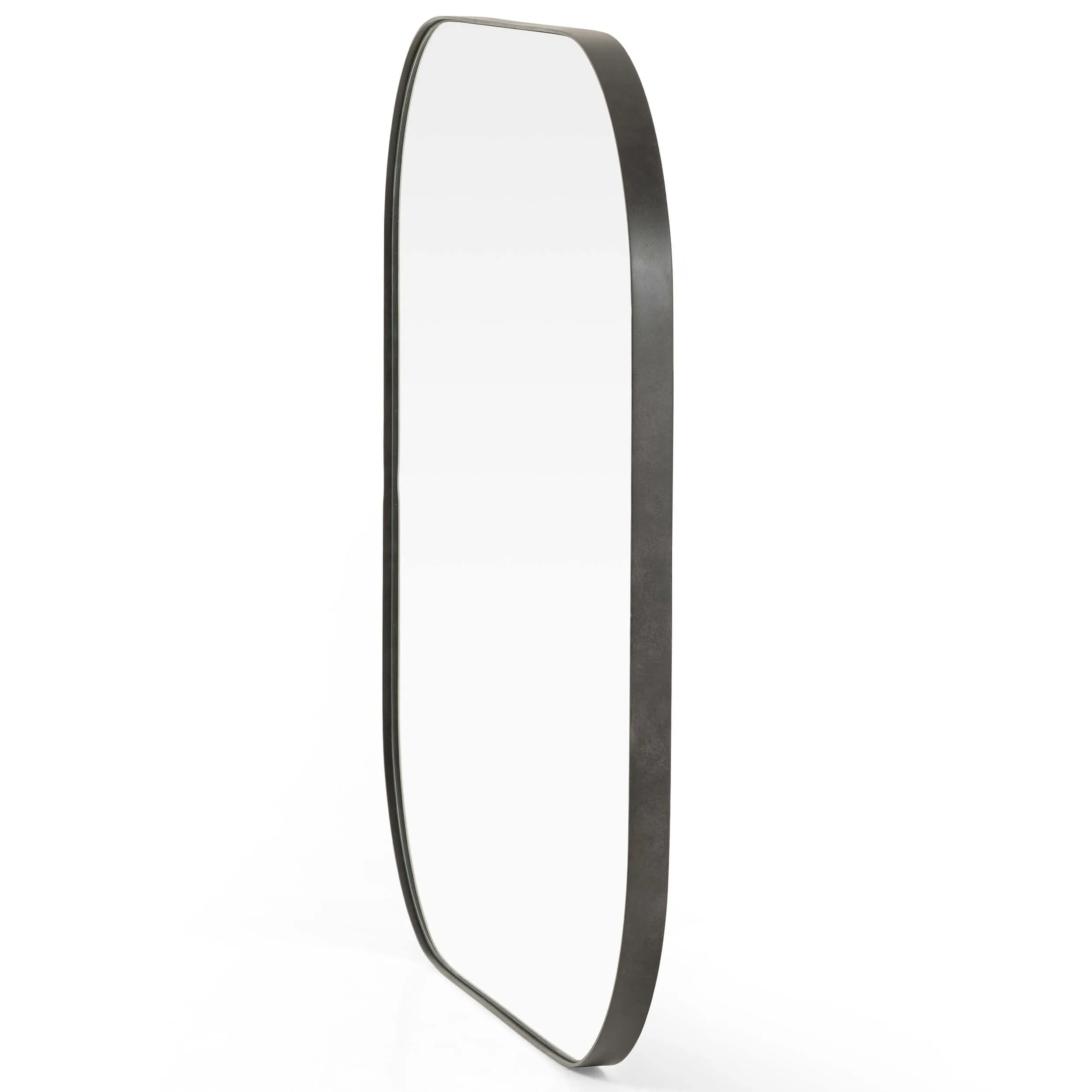 Bellvue Square Mirror, Rustic Black