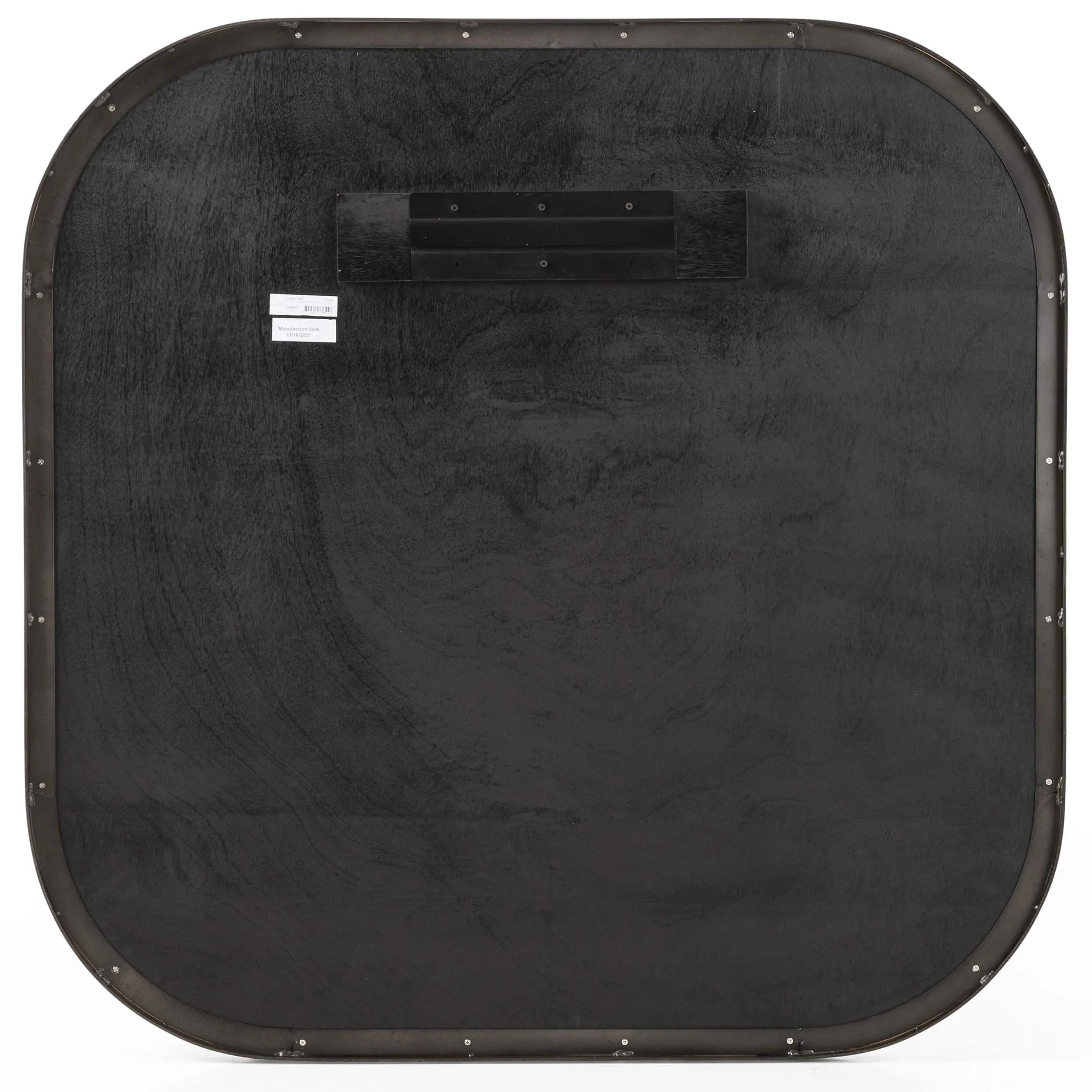 Bellvue Square Mirror, Rustic Black