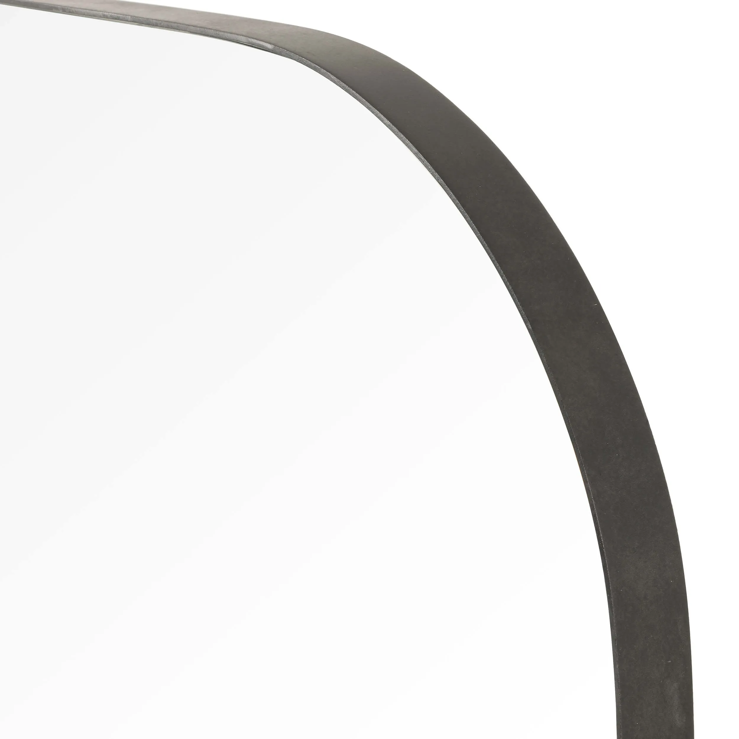 Bellvue Square Mirror, Rustic Black