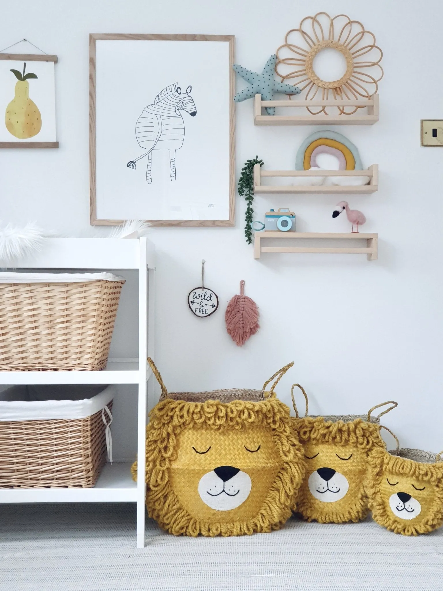 Bellybambino Yellow Lion Basket - Extra Large