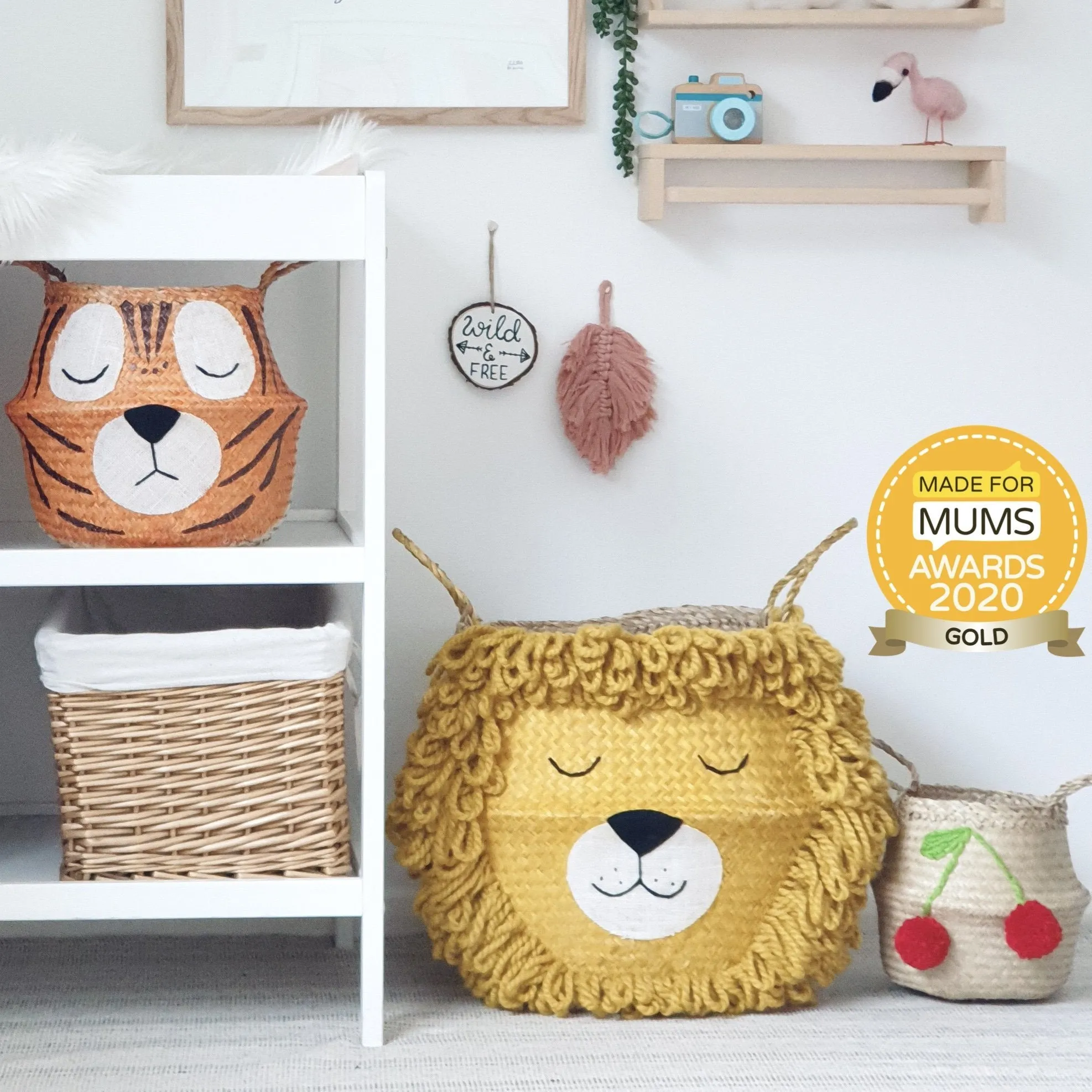 Bellybambino Yellow Lion Basket - Extra Large
