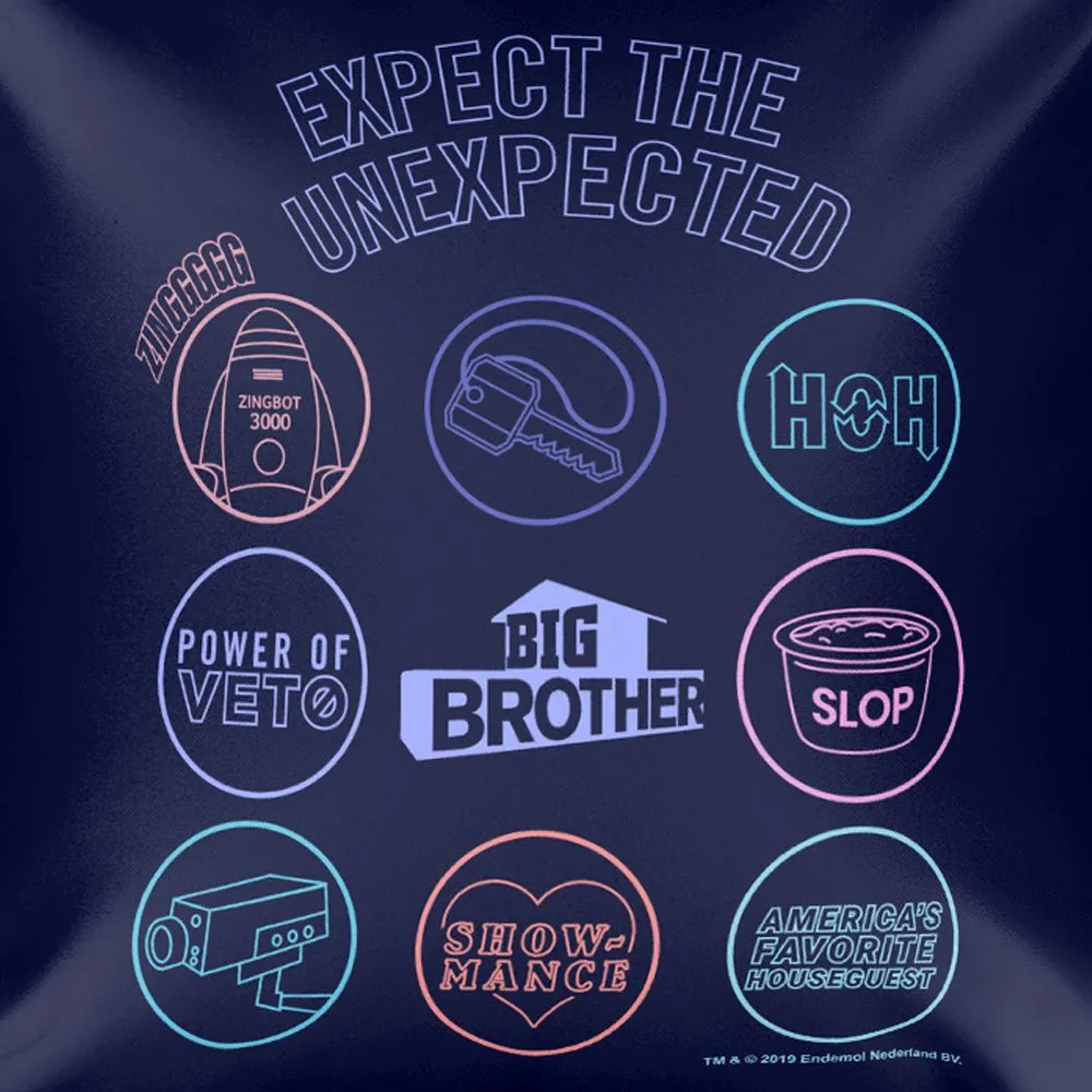 Big Brother Logo Mash Up Pillow