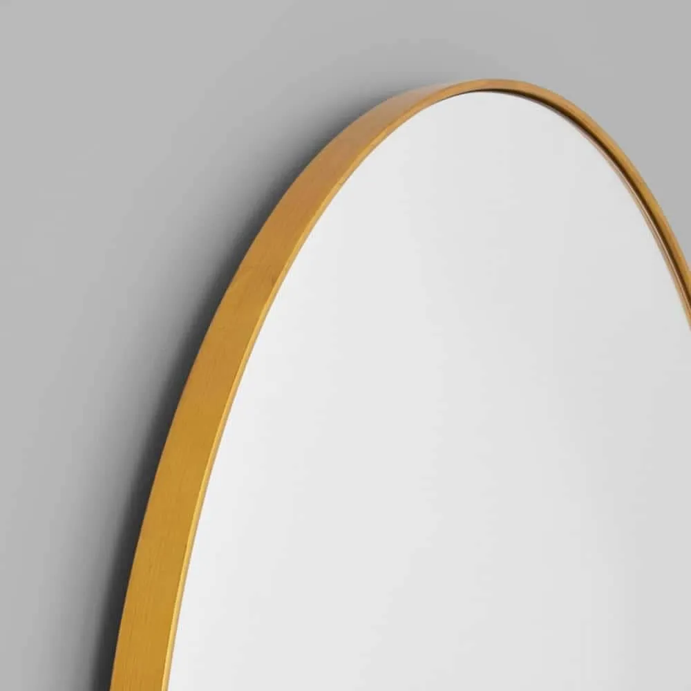 Bjorn Arch Floor Mirror - Brass