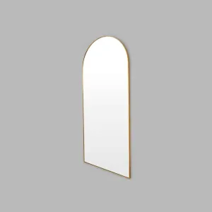 Bjorn Arch Floor Mirror - Brass