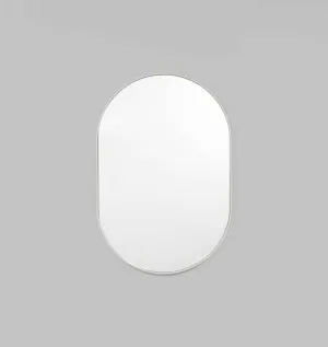 Bjorn Oval Mirror - Dove 80cm x 120cm