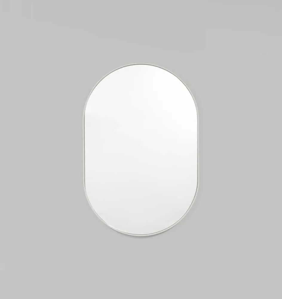 Bjorn Oval Mirror - Dove 80cm x 120cm