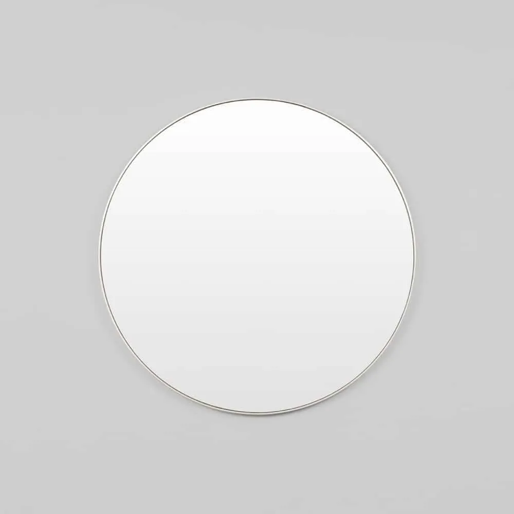 Bjorn Round Mirror - Silver 60cm