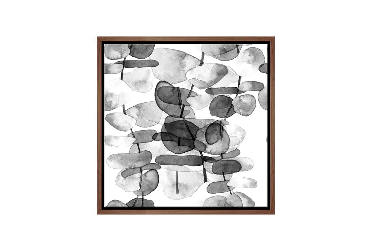 Black and White Watercolour Gum | Canvas Wall Art Print