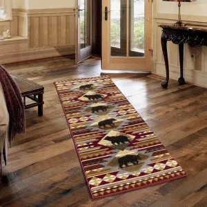 Black Bear Mountain 2'x7' Runner Rug