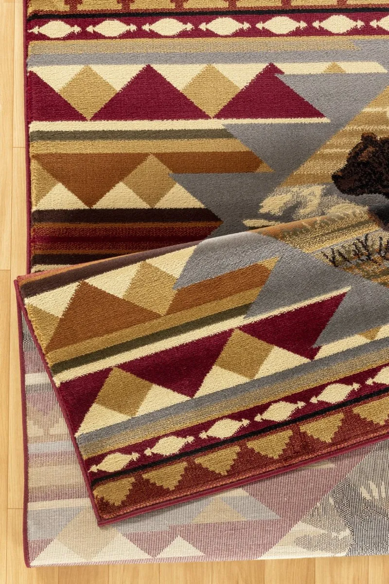 Black Bear Mountain 2'x7' Runner Rug