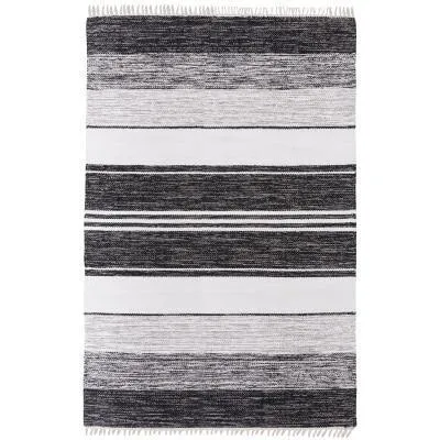 Black Handmade Large Rug