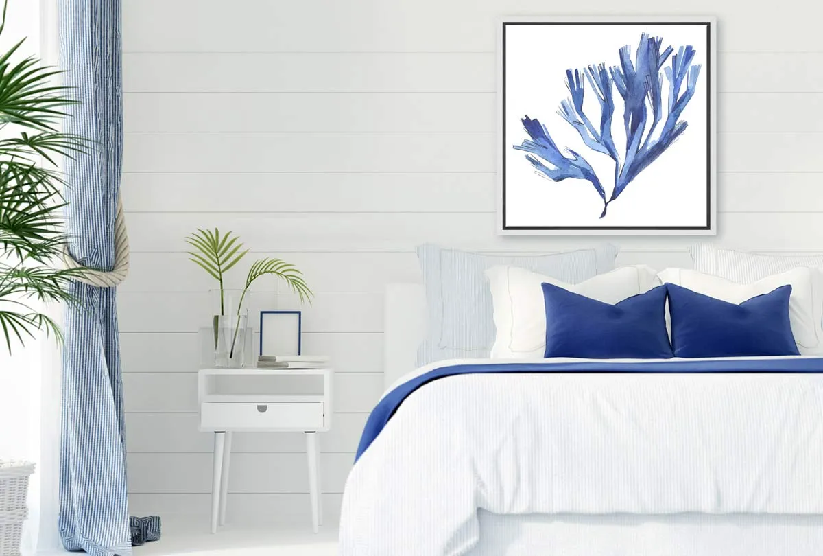 Blue Seaweed | Hamptons Canvas Wall Art Print