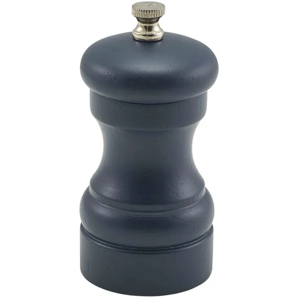 Blue Wooden Salt/ Pepper Grinder 10cm pack of 1