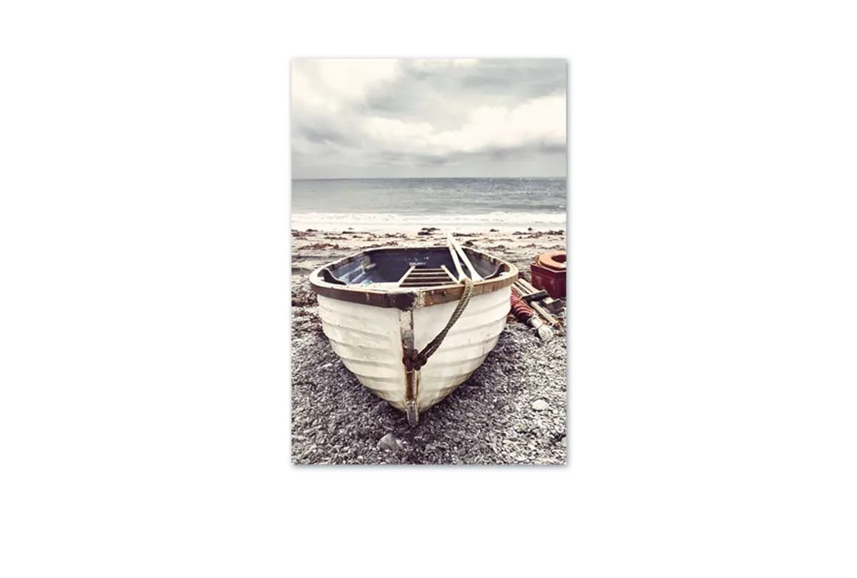 Boat on Beach | Canvas Wall Art Print