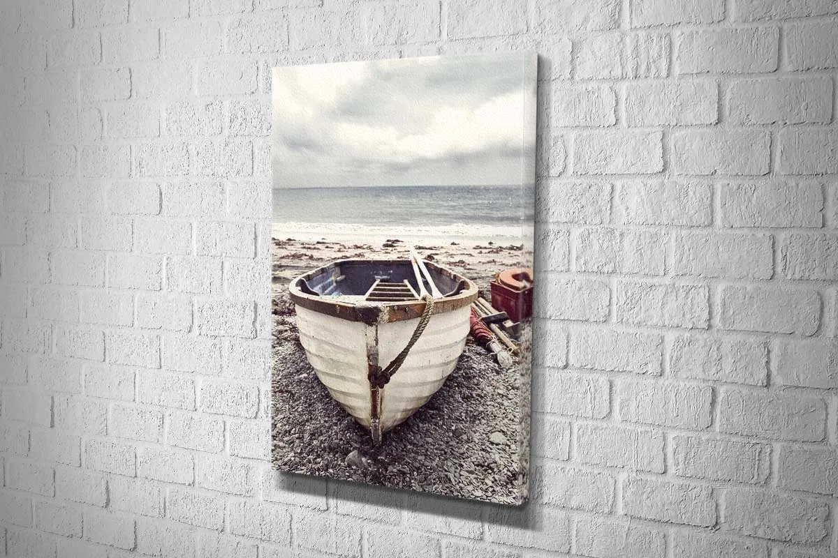 Boat on Beach | Canvas Wall Art Print